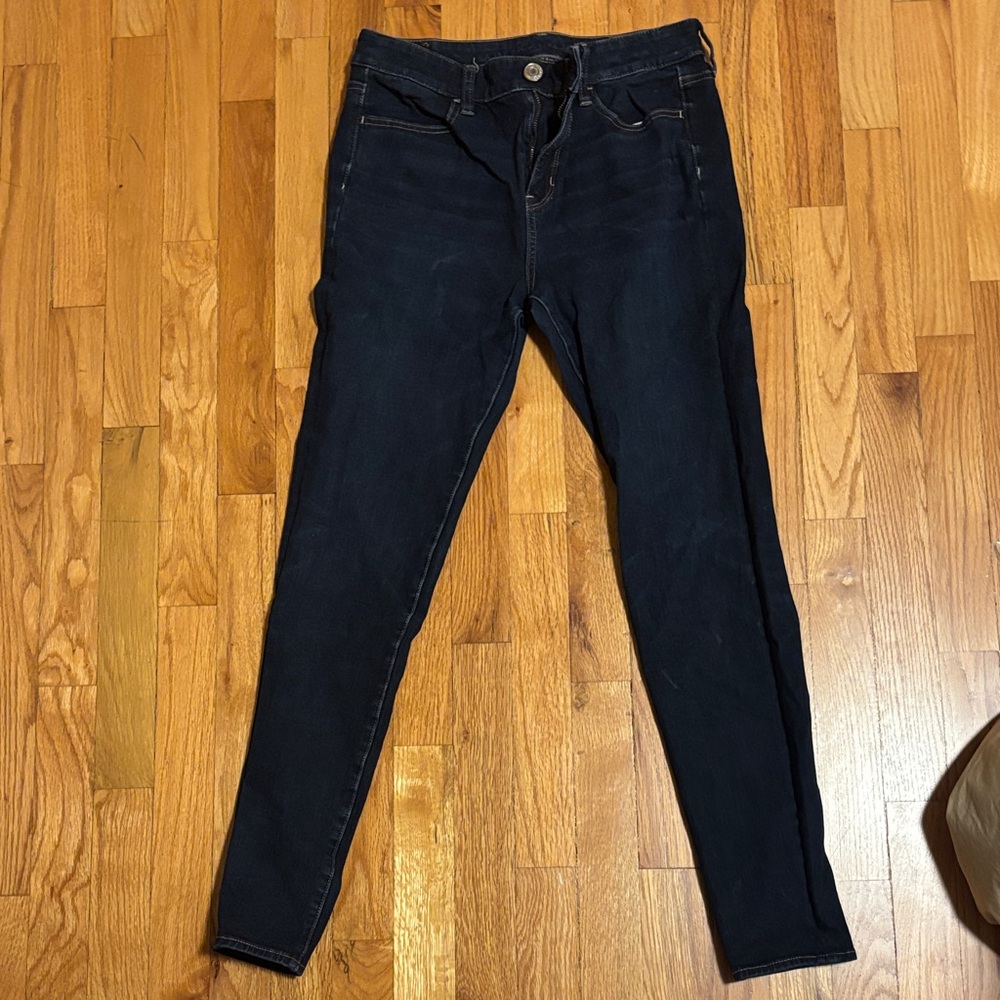 American Eagle Outfitters Dark Indigo High Rise Jegging Dream Jean